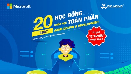 HỌC BỔNG TOÀN PHẦN - KHÓA HỌC GAME DESIGN & DEVELOPMENT